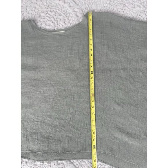 Anthropologie Grade and Gather Olive Green Flowing Boho Shirt Women's Sz M/L - Picture 5 of 7